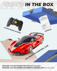 BEZGAR Ferrari RC Car 2.4GHz for stable control.