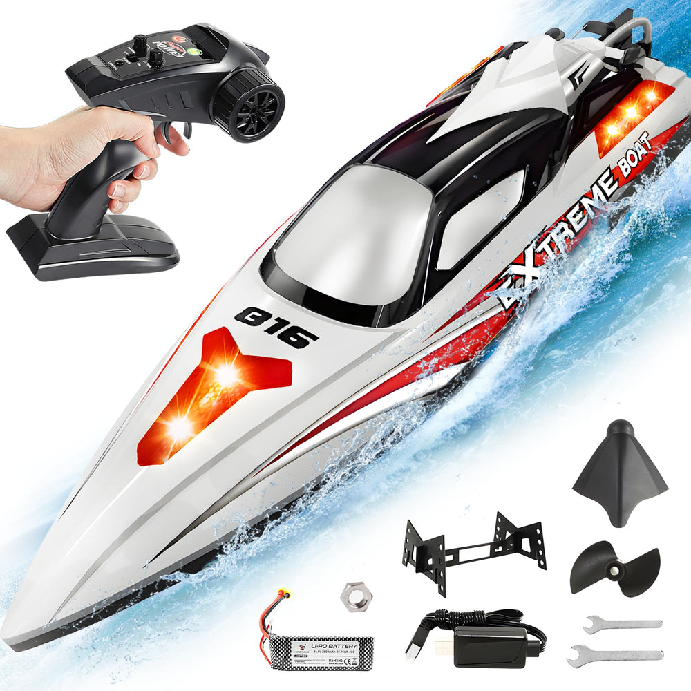 BEZGAR HJ816 RC boat with an eighteen-inch hull for thrilling lake adventures.