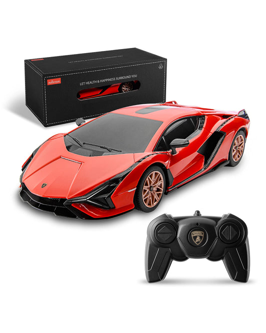 BEZGAR Lambo Sián FKP 37 RC car front view, ideal for indoor races