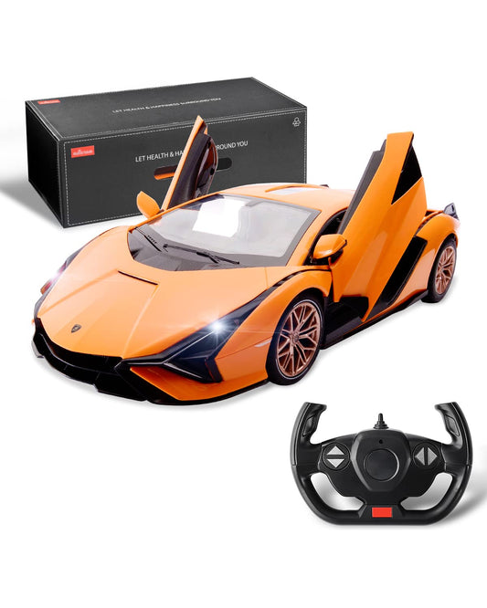 BEZGAR Lambo Sián FKP37 open-door model highlights accessible cockpit for imaginative play.