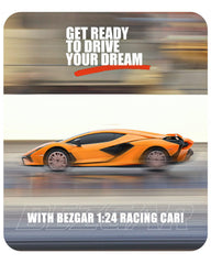 BEZGAR Lambo Sián FKP37 packaging display showcases the model as a gift-ready collectible