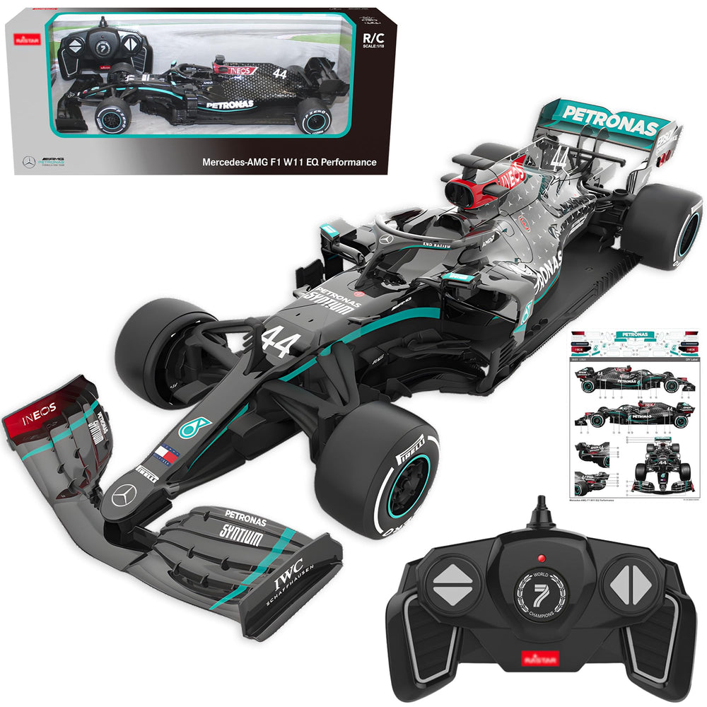 BEZGAR Mercedes-Benz F1 1:18 RC car remote with 2.4GHz precision