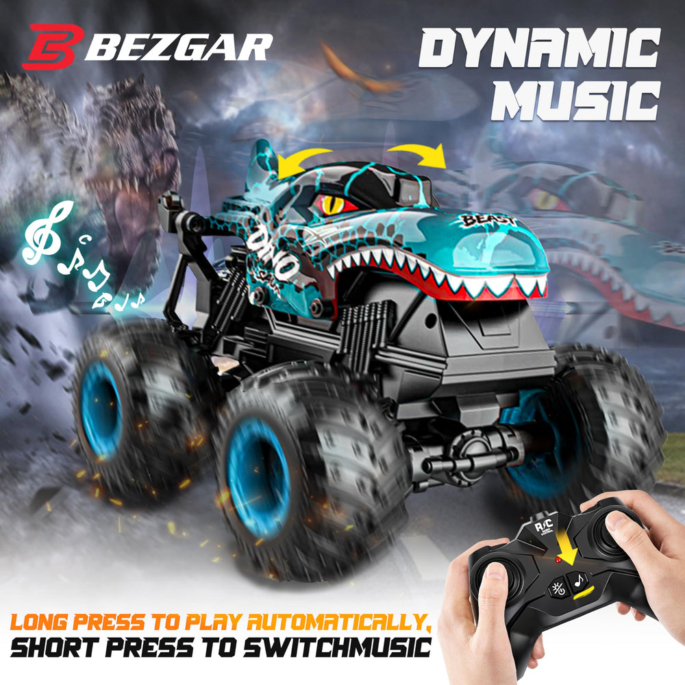 BEZGAR Monster Truck 360° spins image: dynamic stunts and loops