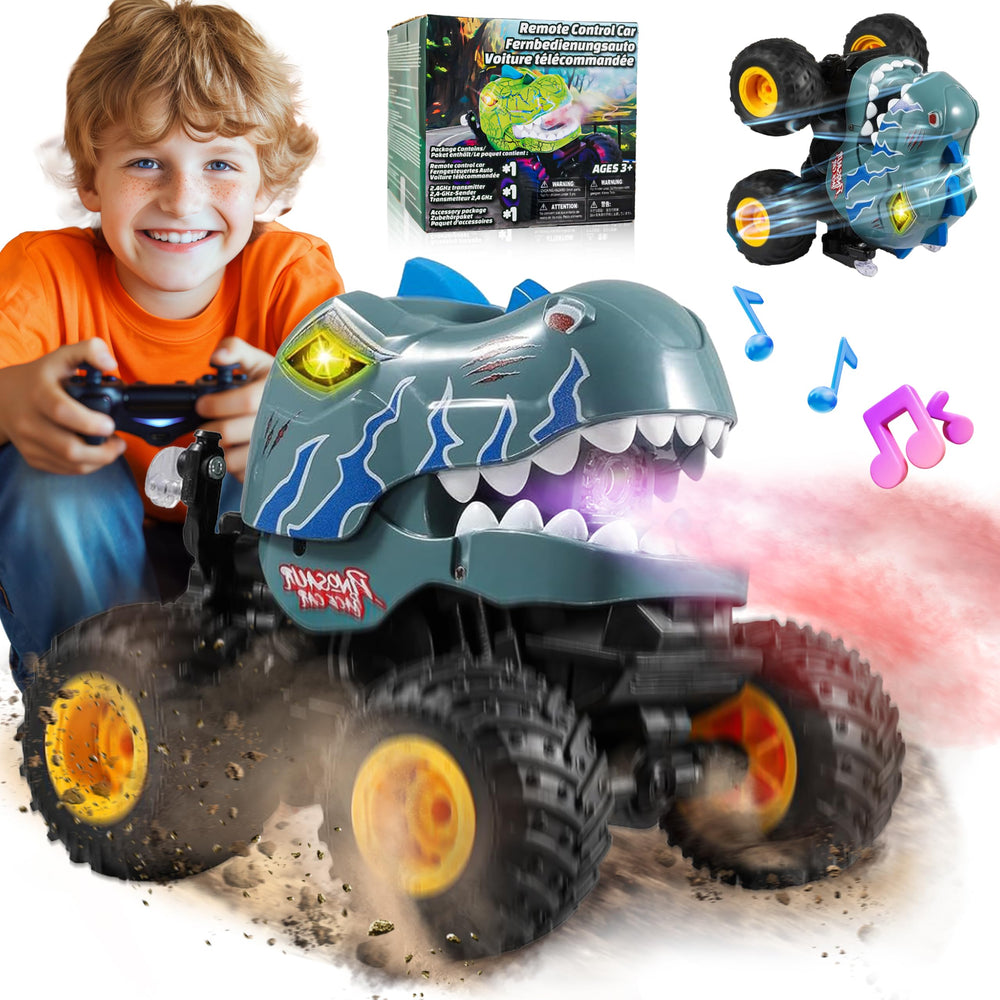 BEZGAR Monster Truck performing a 360° spin for dynamic play