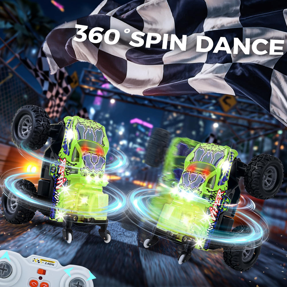 BEZGAR Monster Truck Green 80-foot range for smooth multiplayer races
