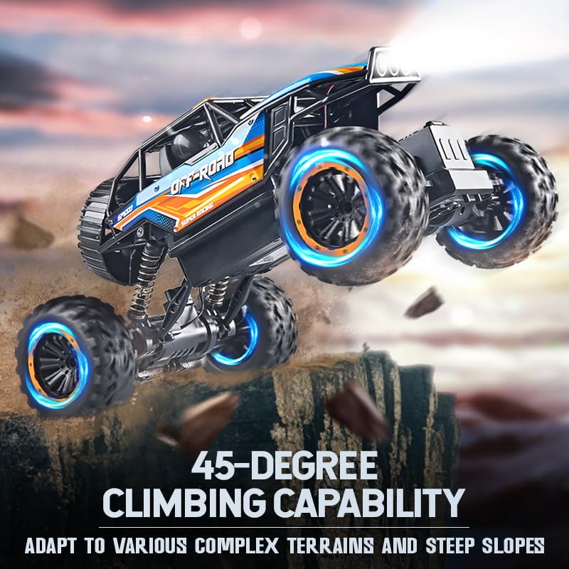 BEZGAR Monster Truck powerful motor ensures smooth acceleration and handling.