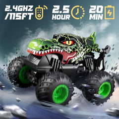 BEZGAR Monster Truck RC performs 360° spins with precision.