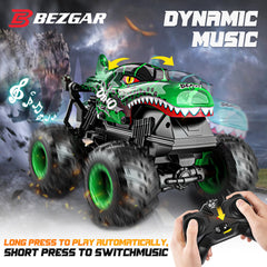 BEZGAR Monster Truck RC outdoors for family adventures.