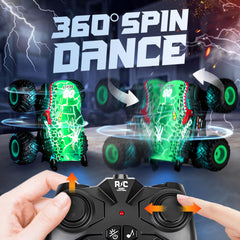 BEZGAR Monster Truck RC wheelie stunt showcases dynamic control.