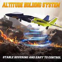 BEZGAR RC Airplane performs dynamic 360° flips in mid-air.