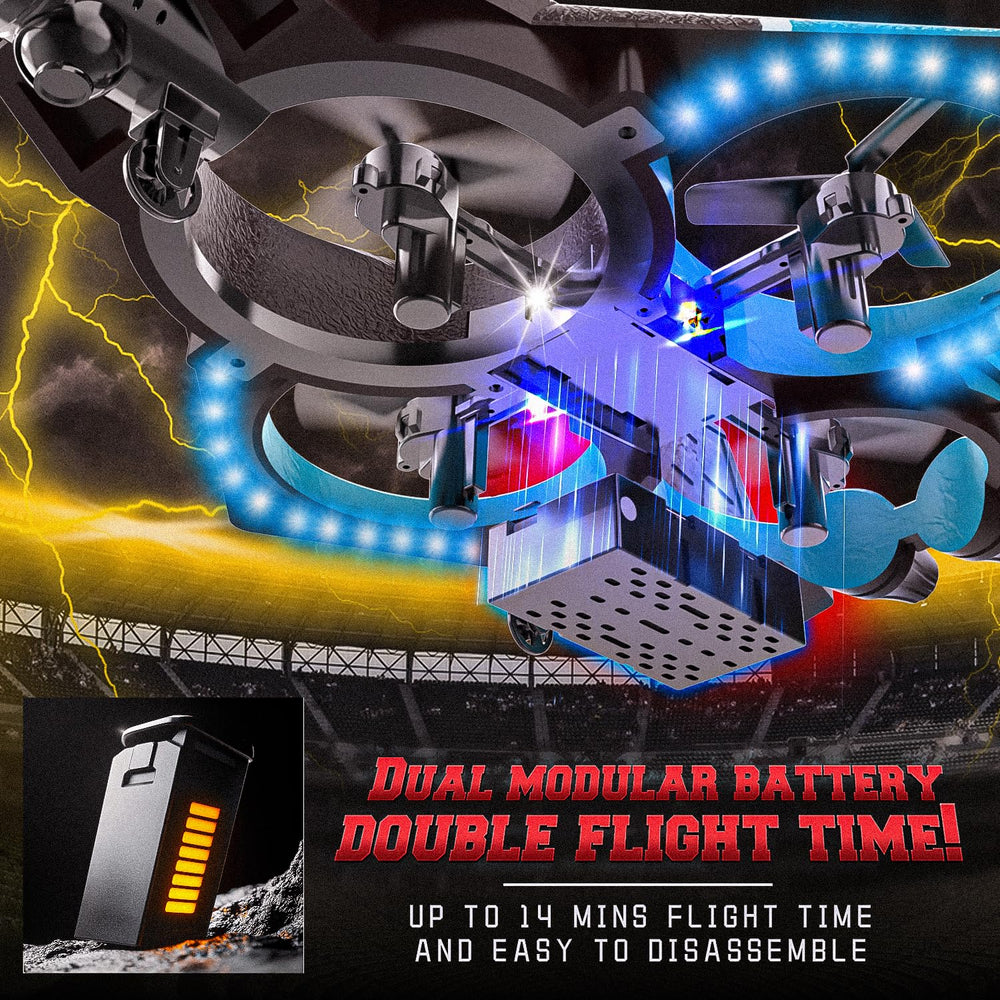 BEZGAR RC Airplane dual-battery extended flight time