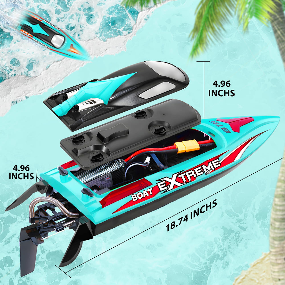 BEZGAR RC Boat LED lights for night cruising