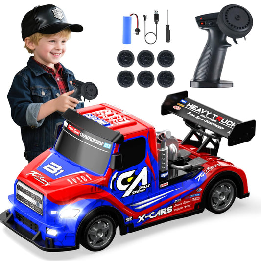 BEZGAR remote control car with 2.4GHz remote for precise driving.