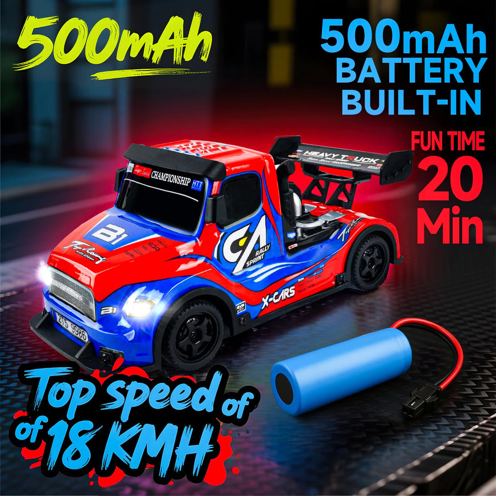 BEZGAR 4WD chassis delivers stable handling on indoor tracks.