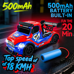BEZGAR 4WD chassis delivers stable handling on indoor tracks.