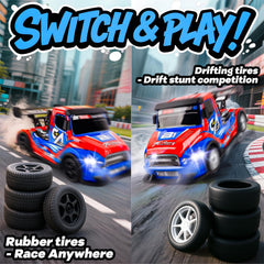 BEZGAR dual tire drift system enables fast races and controlled drifts.