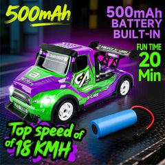 BEZGAR RC car green 2.4GHz remote supports multi-car racing.