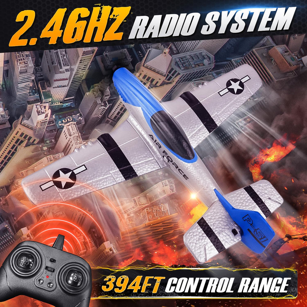 BEZGAR RC Plane with gyro stability during smooth maneuvering