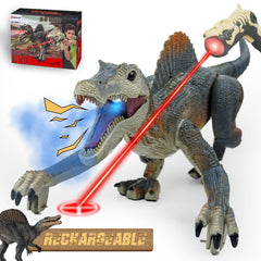 BEZGAR Spinosaurus walking dino shows lifelike movement for immersive play.