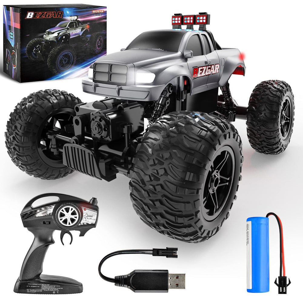 BEZGAR TC141 all-terrain truck outdoors, ready for rugged play and outdoor fun.