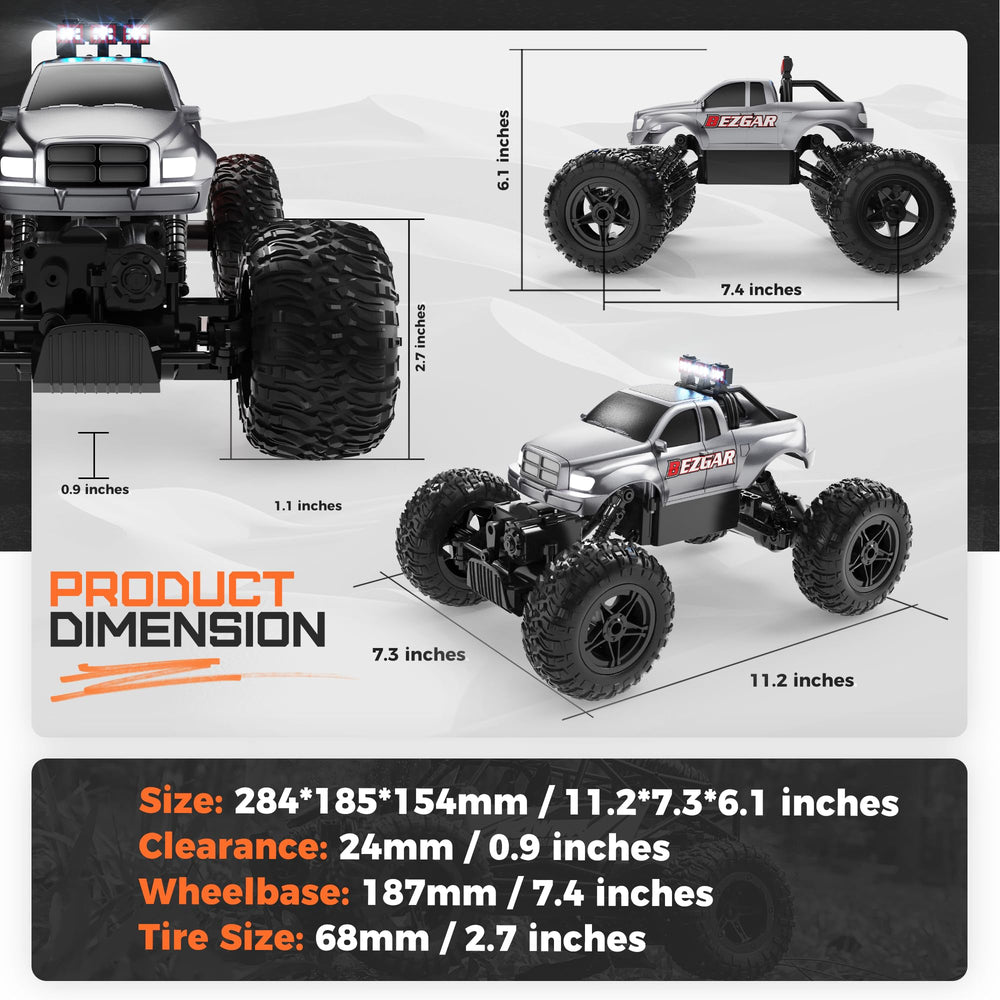 BEZGAR TC141 durable ABS shell with higher chassis for tough play.