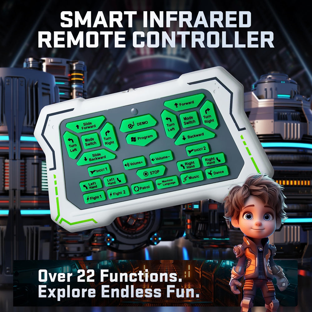 BEZGAR TR300 LED eyes show 78 expressions for engaging play.