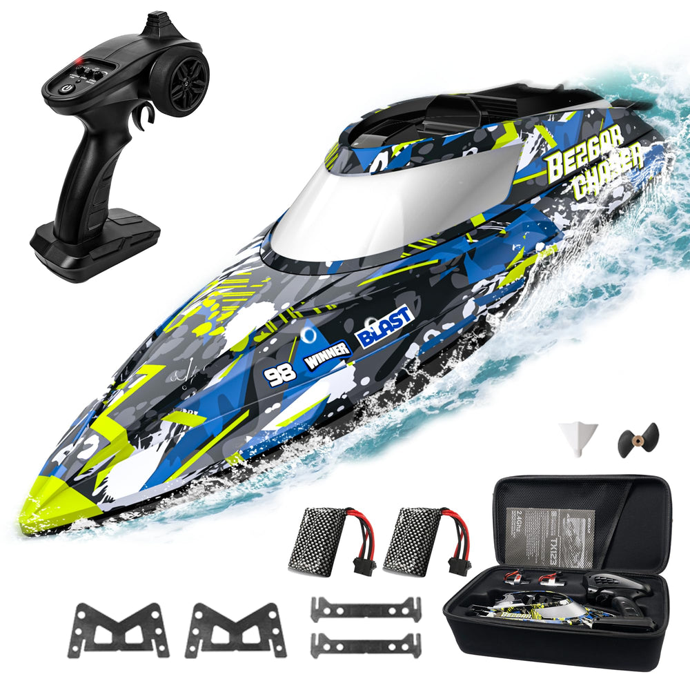 BEZGAR TX123 front view fast RC boat for high-speed water fun