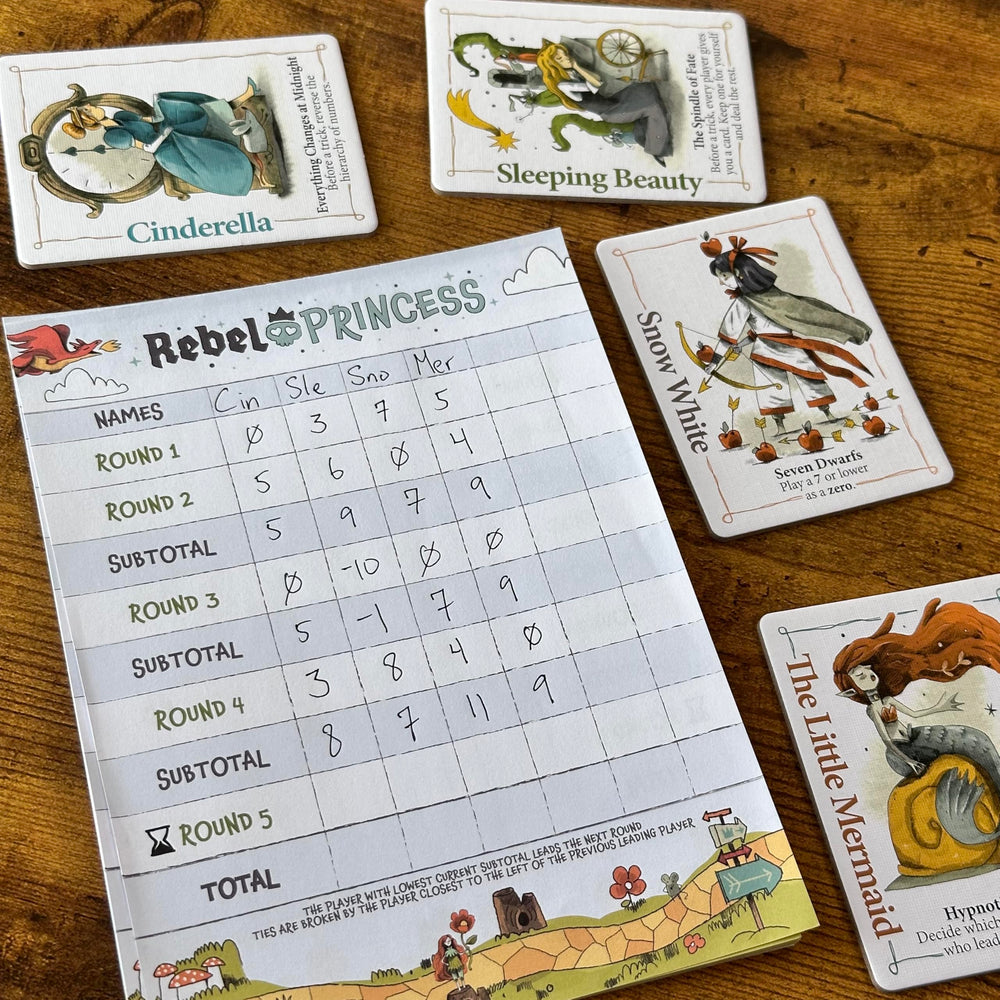 Bezier Games Rebel Princess setup visuals guide a smooth game night experience.