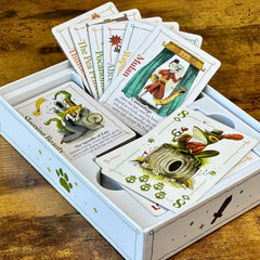 Bezier Games Rebel Princess round cards show evolving rules for replayability.