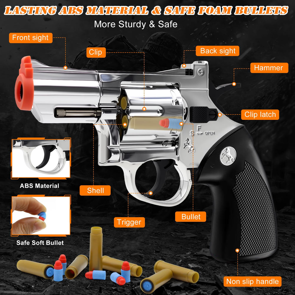 Soft foam bullets for gentle target practice