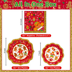 BFUN 9-inch dinner plates with sturdy coating for festive meals.