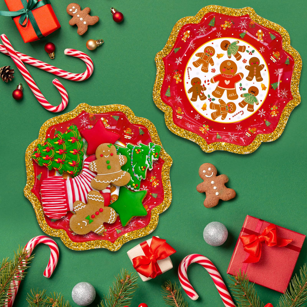 BFUN snowflake-pattern plates add festive flair while simplifying post-party cleanup
