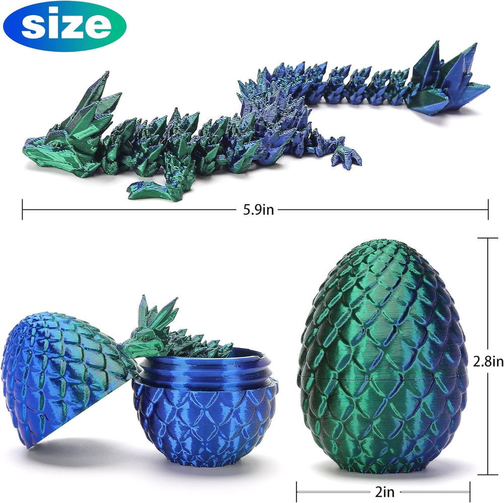 bgezxuy crystal dragon model poseable for display and storytelling