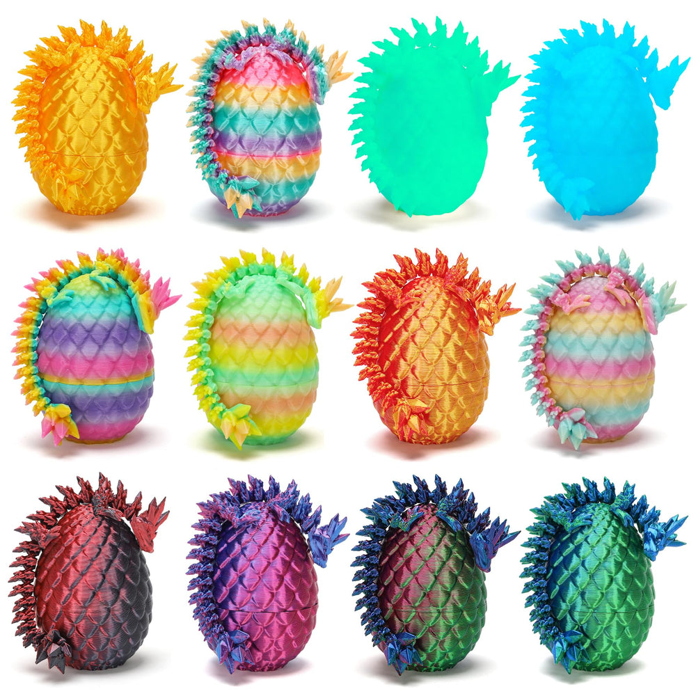 bgezxuy dragon egg collection: vivid 3D dragons inside eggs for creative desk decor.