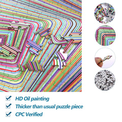 Bgraamiens 1000-piece family-friendly puzzle for game night