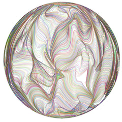 Bgraamiens Flowing Rainbow Lines 1000-piece round puzzle for adults, colorful challenge and relaxation.