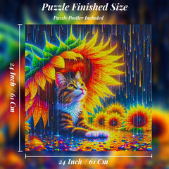 Bgraamiens Kerayzygame sunflower pieces arranged for a relaxing challenge.