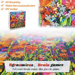 Bgraamiens poster-included puzzle assists planning and color matching.