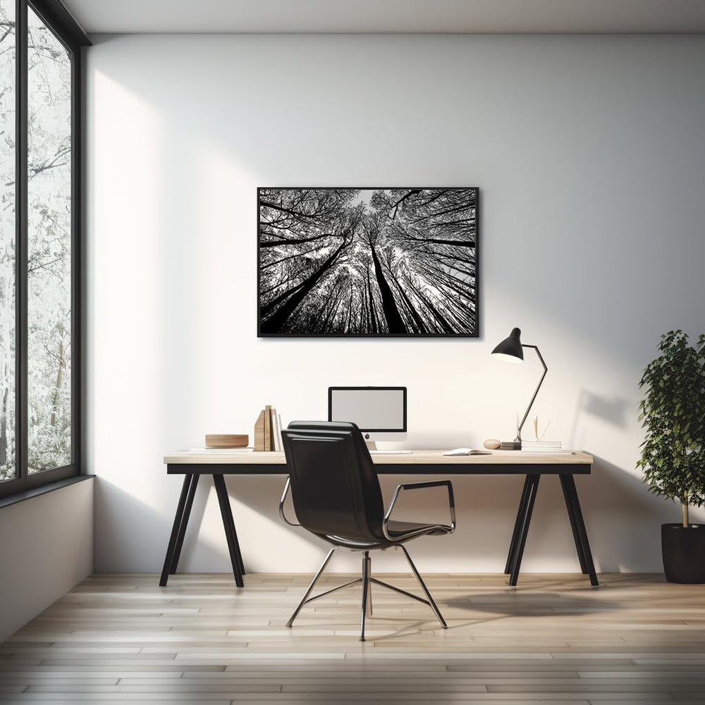 Bgraamiens forest assembly progress showing black and white tones promotes calm focus.