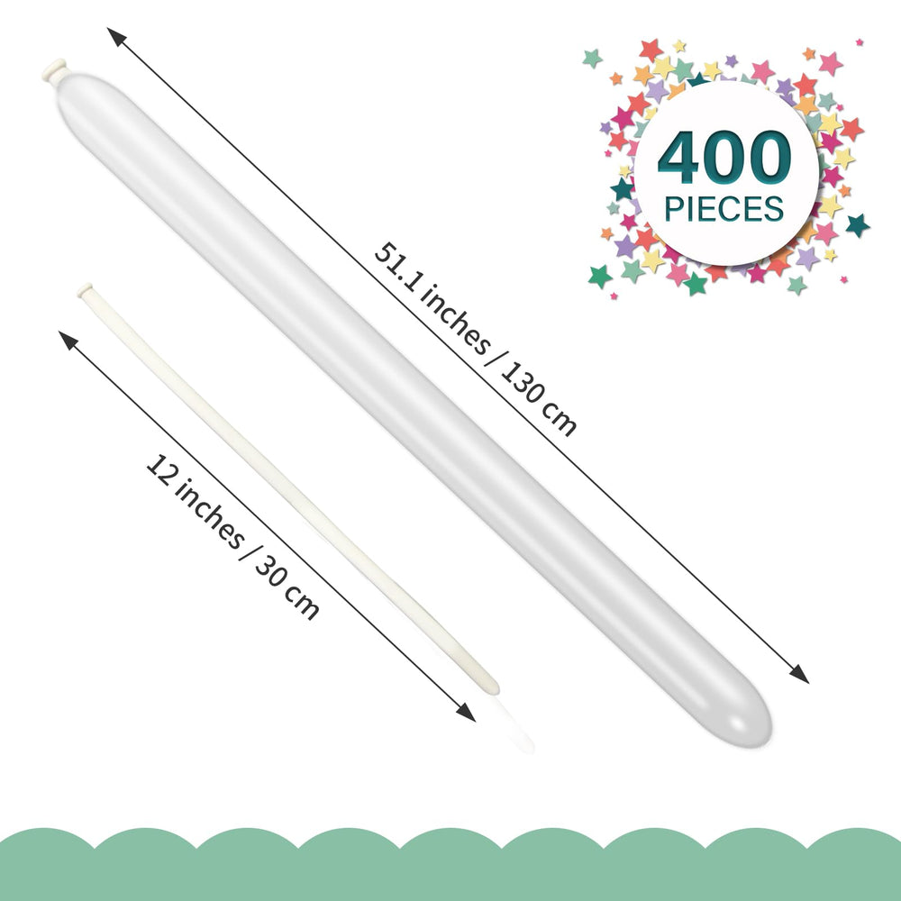 BHUCUTU long twisting balloons extend to 130 cm, ideal for balloon art.