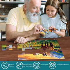 Biarek 6-pack anti-slip texture puzzle improves grip for easier handling.