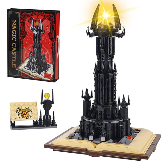 Bibilock Lord Castle building kit with clearly separated bags for easy assembly.