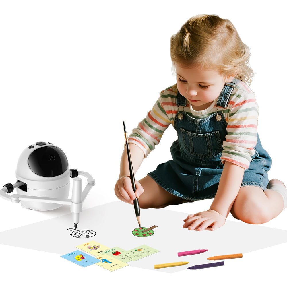 BiBiSi drawing robot Type-C cable enables quick charging during play