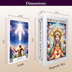 Biblical Tarot beginner-friendly illustrations invite approachable study and prayer.