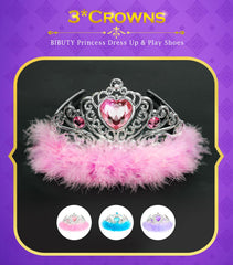 Bibuty easy-walk soles support little feet during dress-up.