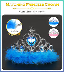 BIBUTY gems on crowns and shoes sparkly accents enhance princess outfits.