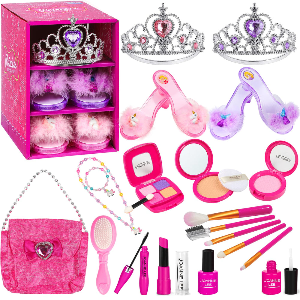 BIBUTY princess shoes and crowns set for imaginative dress-up play