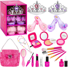 BIBUTY princess shoes and crowns set for imaginative dress-up play