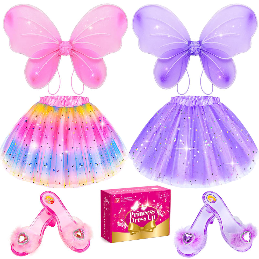 BIBUTY princess wings-tutu set for imaginative dress-up fun
