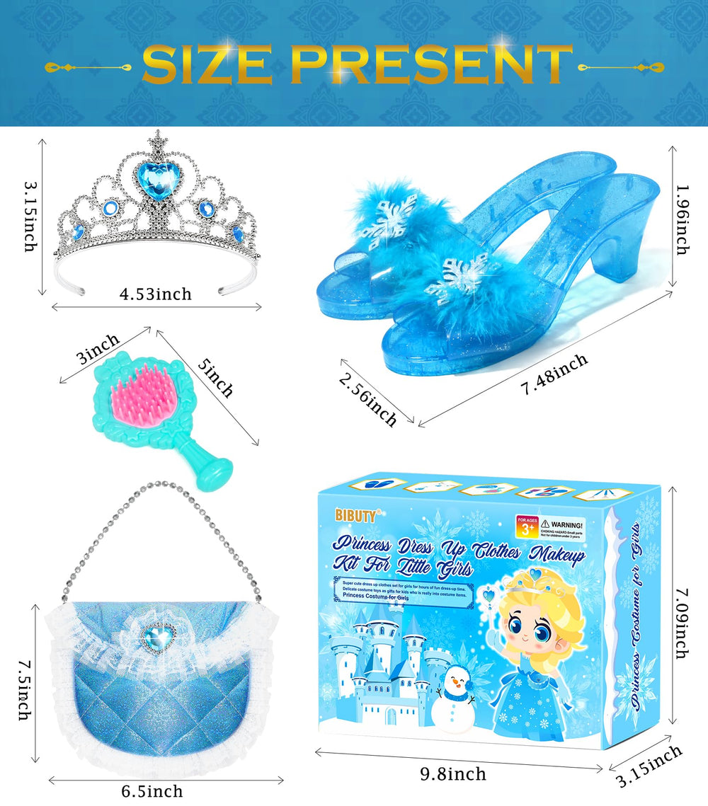 BIBUTY toddler dress-up time scene with princess dress